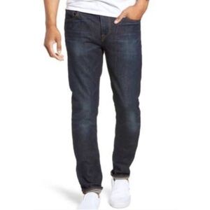 Hudson Jeans Mens Size 32 Blue Axl Skinny Slim Dark Wash Denim